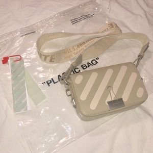 Off-White Binder Clip Mini Leather Crossbody Bag